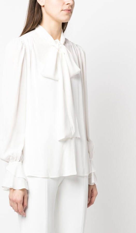 PINKO Gedrapeerde blouse Wit