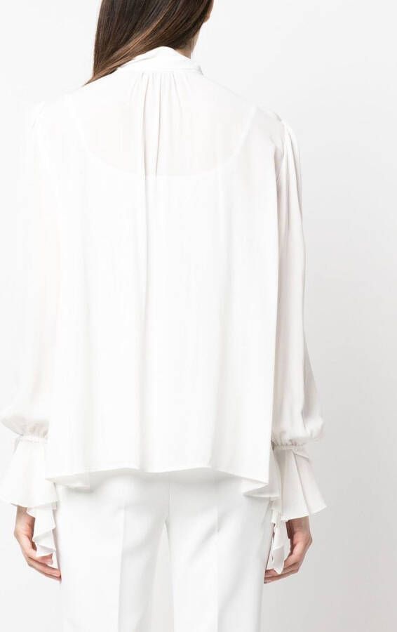 PINKO Gedrapeerde blouse Wit