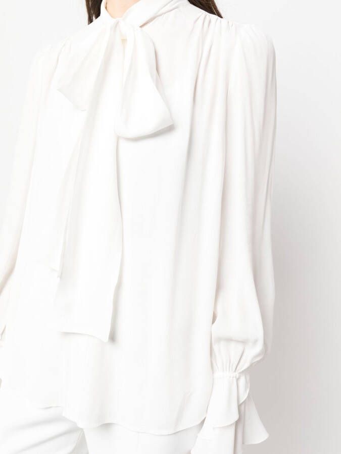 PINKO Gedrapeerde blouse Wit