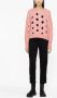 PINKO cable knit cut-out jumper Roze - Thumbnail 2