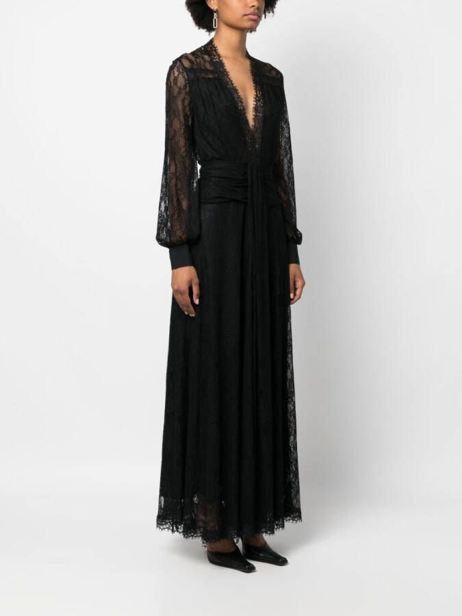 PINKO Maxi-jurk met V-hals Zwart