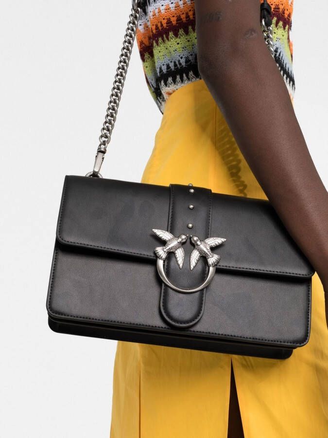 PINKO Classic Love Icon crossbodytas Zwart