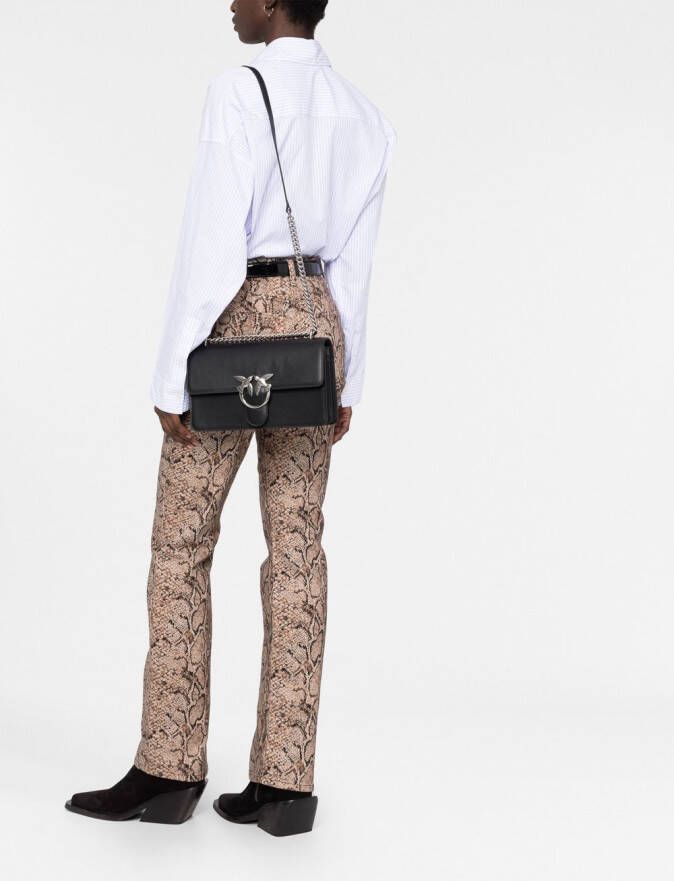 PINKO Classic Love Icon crossbodytas Zwart