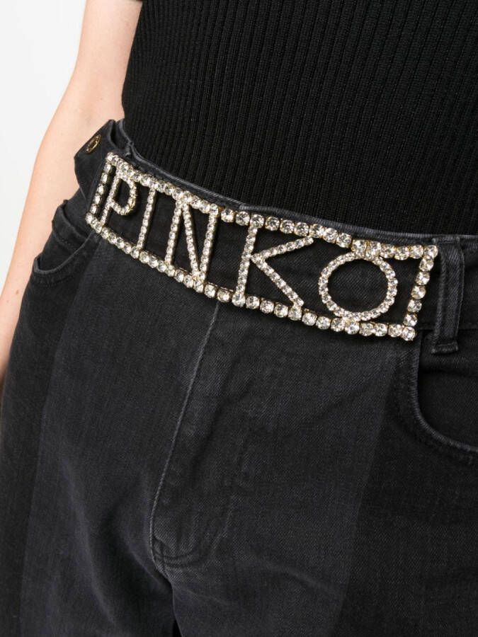 PINKO Cropped jeans Zwart