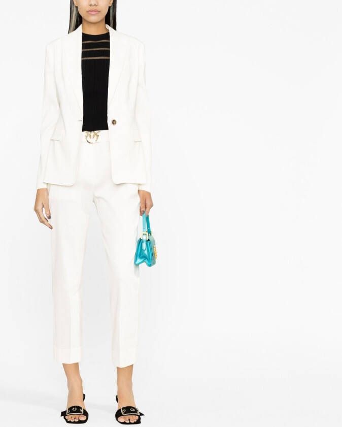 PINKO Cropped broek Wit