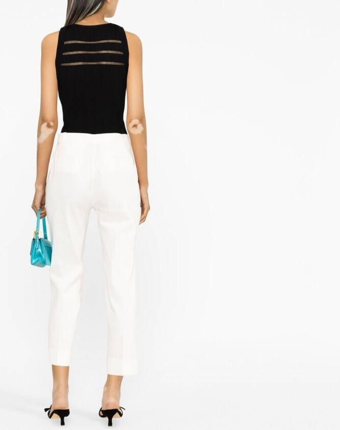 PINKO Cropped broek Wit