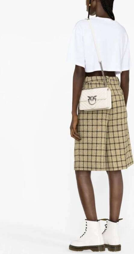 PINKO Love Click kleine crossbodytas Beige