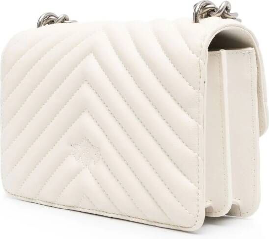 PINKO Love Click kleine crossbodytas Beige