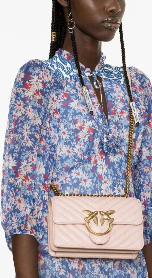 PINKO Crossbodytas met trekkoord Roze