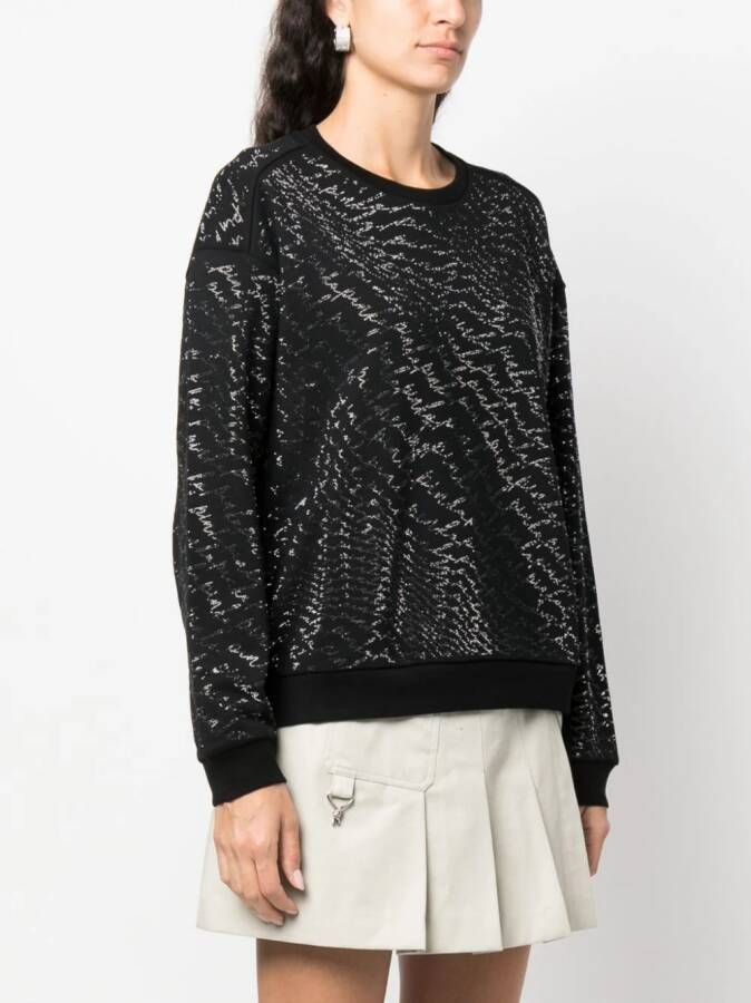 PINKO Sweater verfraaid met pailletten Zwart