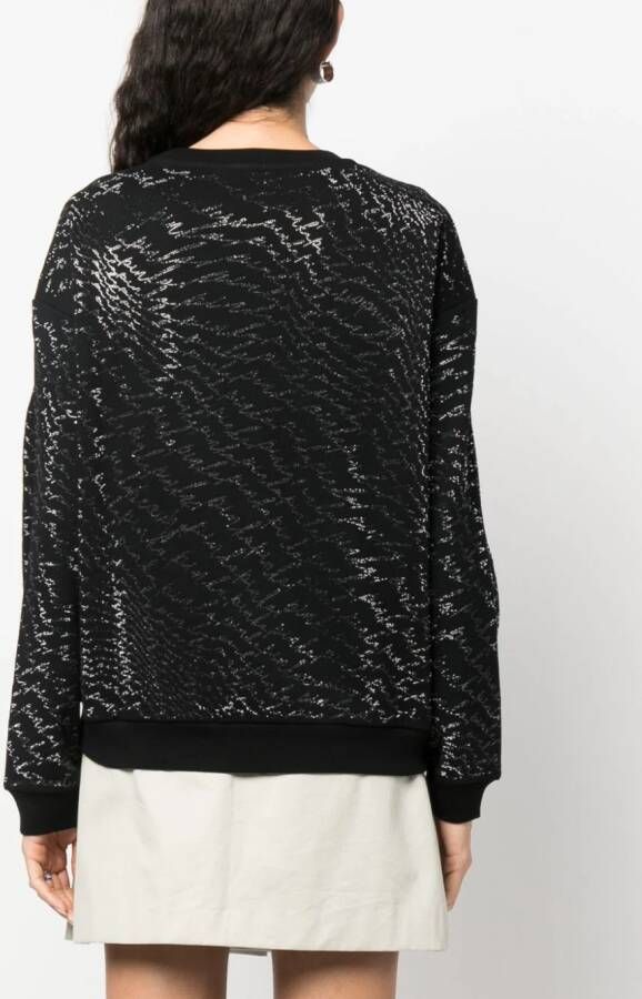 PINKO Sweater verfraaid met pailletten Zwart