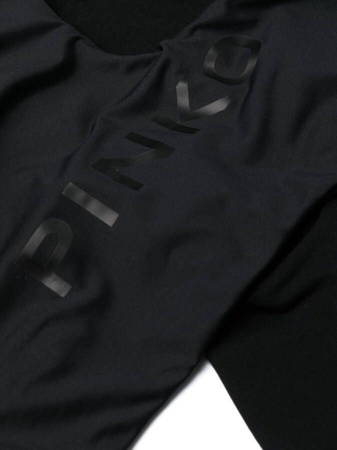 PINKO Badpak met logoprint Zwart