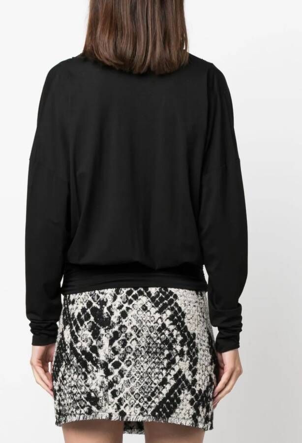 PINKO Gedrapeerde top Zwart