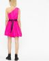 PINKO Asymmetrische mini-jurk Roze - Thumbnail 4
