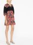 PINKO Mini-jurk met bloemenprint Zwart - Thumbnail 4