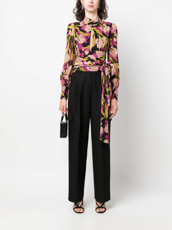 PINKO Blouse met bloemenprint Zwart