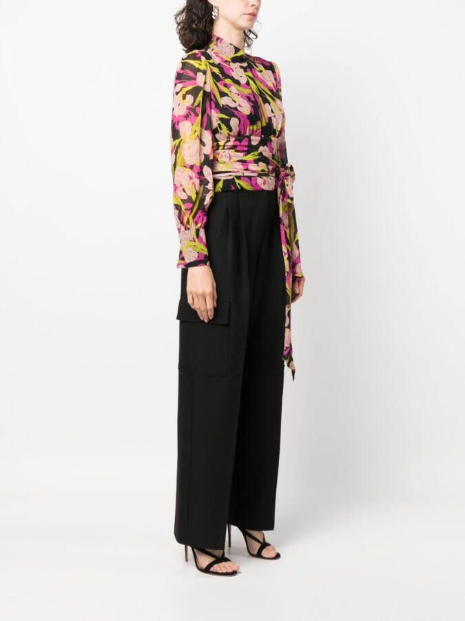 PINKO Blouse met bloemenprint Zwart