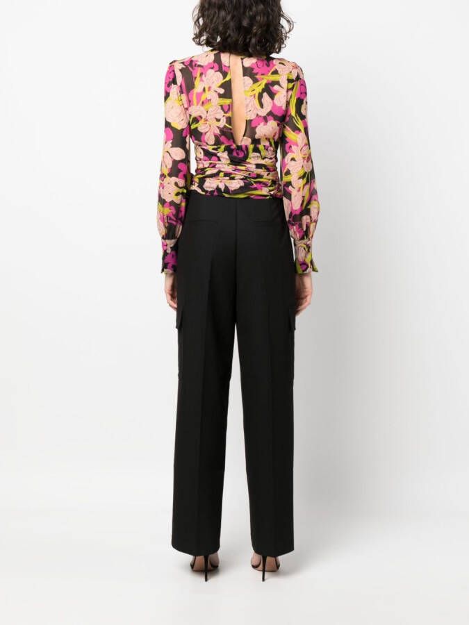 PINKO Blouse met bloemenprint Zwart