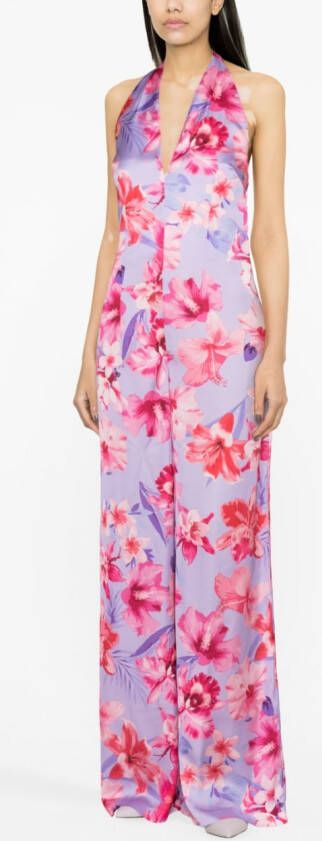 PINKO Jumpsuit met bloemenprint Paars