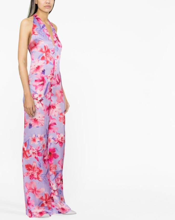 PINKO Jumpsuit met bloemenprint Paars