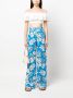 PINKO Broek met bloemenprint Blauw - Thumbnail 2