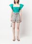 PINKO Gesmockte blouse Groen - Thumbnail 2