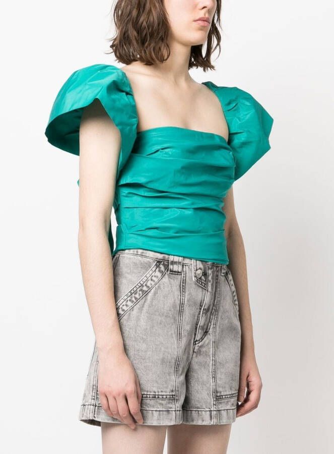 PINKO Gesmockte blouse Groen