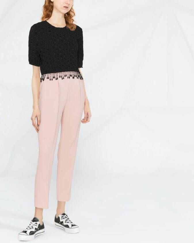 PINKO High waist pantalon Roze