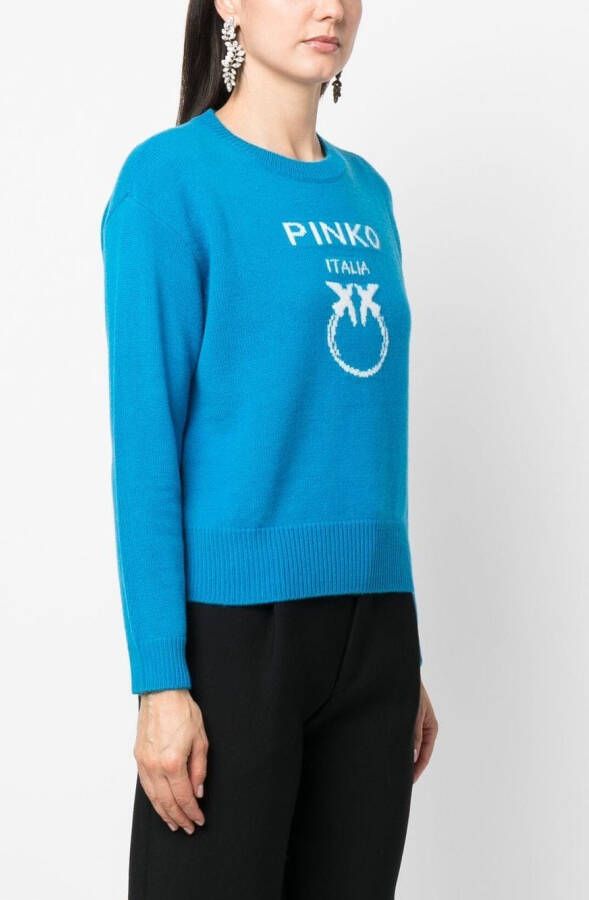 PINKO Intarsia trui Blauw
