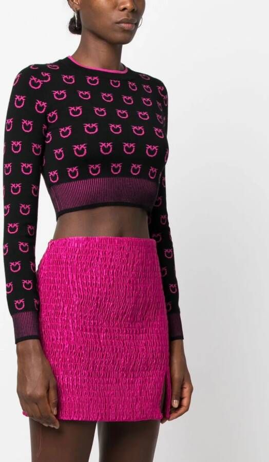PINKO Intarsia trui Zwart