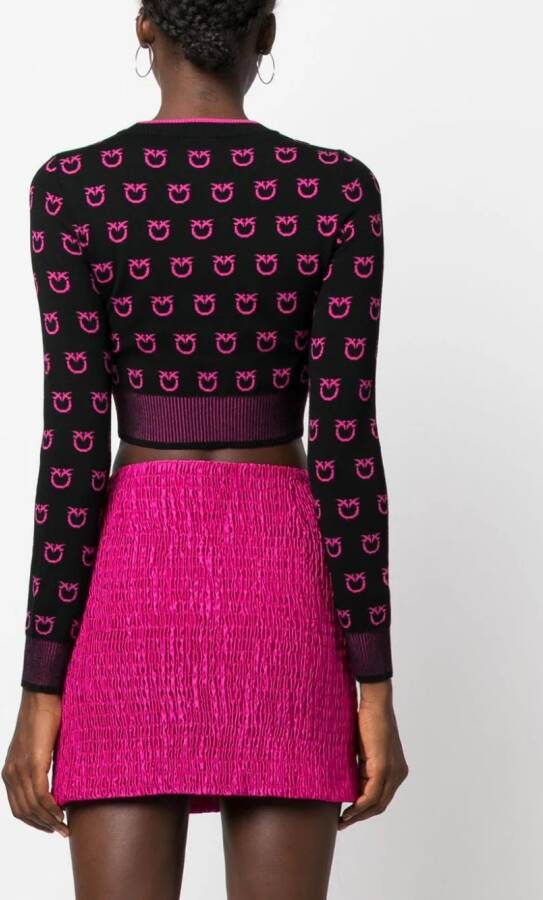 PINKO Intarsia trui Zwart