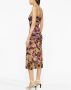 PINKO Midi-jurk met bloemenprint Zwart - Thumbnail 4