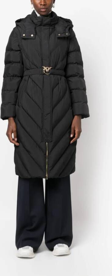 PINKO Jas met capuchon Zwart