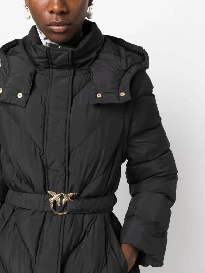 PINKO Jas met capuchon Zwart