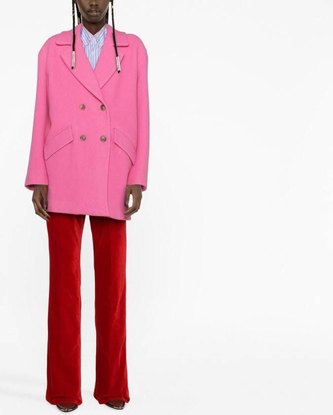 PINKO Jas met dubbele rij knopen Roze