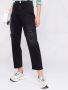 PINKO Jeans met gerafeld effect dames Spandex Elastane Polyester katoenkatoen 24 Zwart - Thumbnail 5