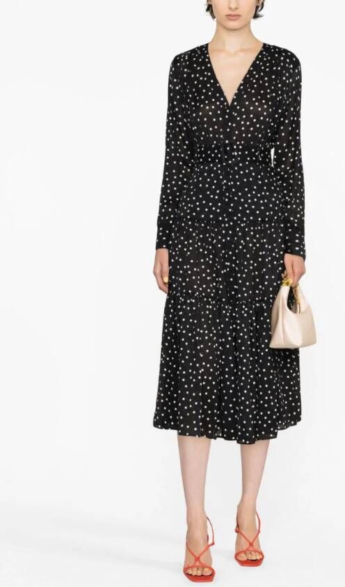 PINKO Jurk met stippen Zwart