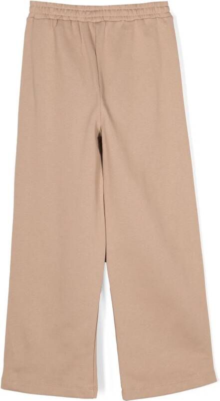Pinko Kids Broek met logoprint Bruin