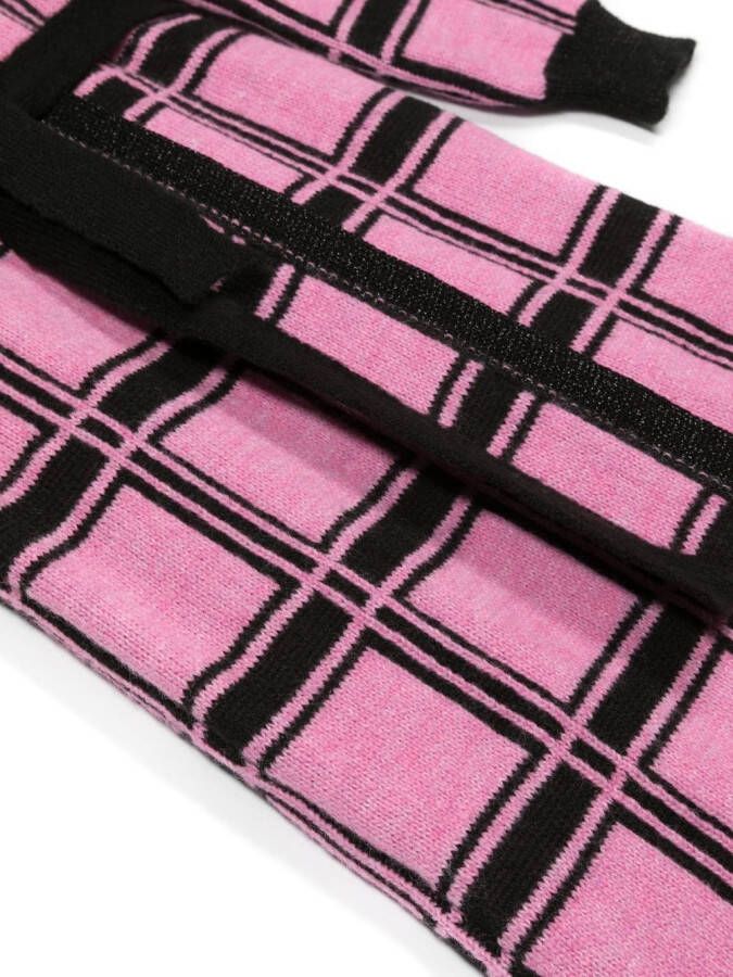 Pinko Kids Geruit vest Roze