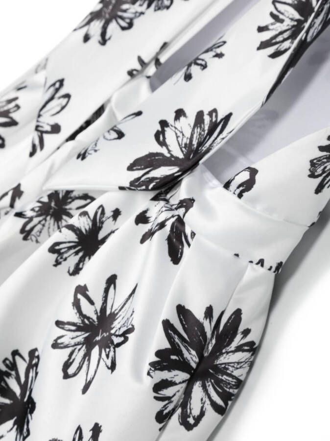 Pinko Kids Jurk met bloemenprint Wit