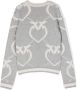 Pinko Kids Intarsia trui Wit - Thumbnail 2