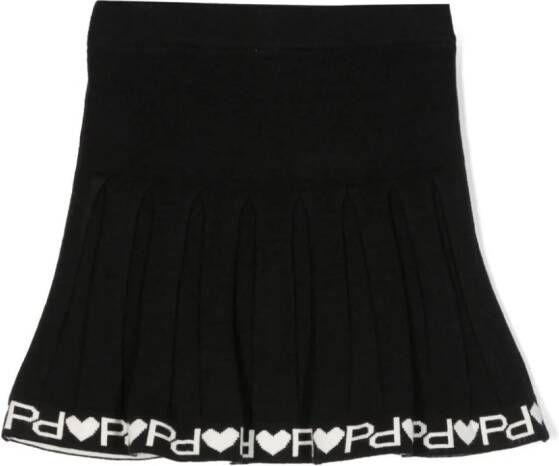 Pinko Kids Intarsia rok Zwart