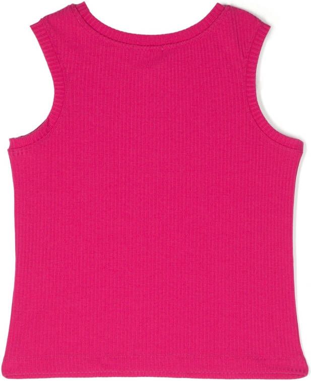 Pinko Kids Tanktop met geborduurd logo Roze