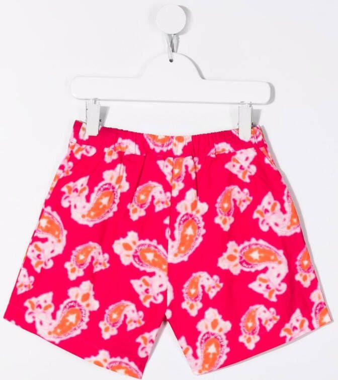 Pinko Kids Shorts met paisley-print Roze