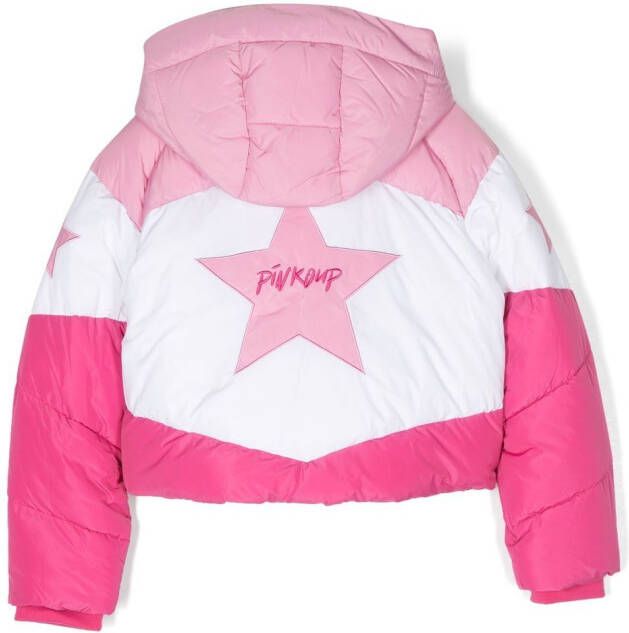 Pinko Kids Gewatteerde jas Roze