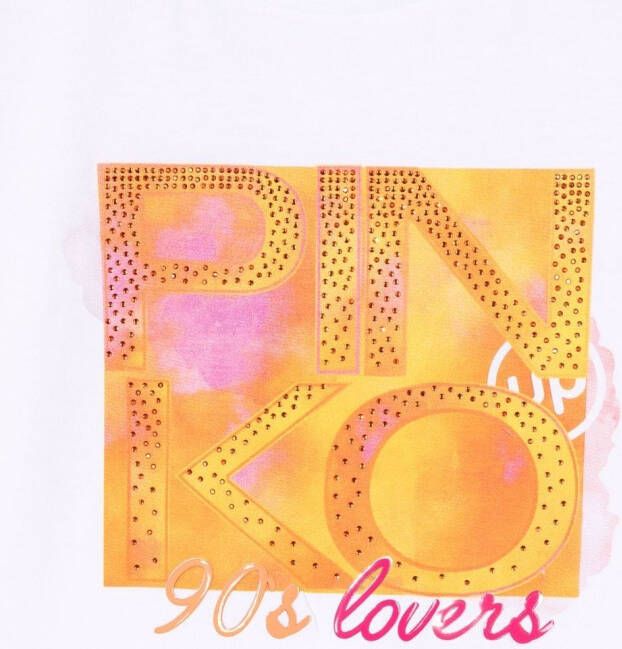 Pinko Kids T-shirt met print Wit