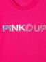 Pinko Kids T-shirt met verfraaid logo Roze - Thumbnail 3