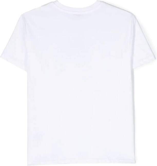 Pinko Kids T-shirt verfraaid met kristallen Wit