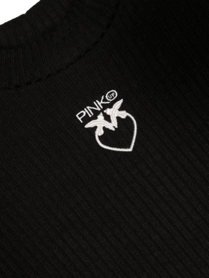 Pinko Kids Trui met geborduurd logo Zwart