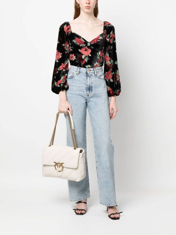 PINKO Love grote crossbodytas Wit